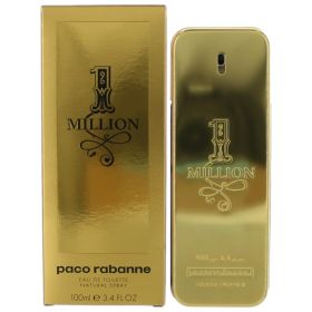 1 Million by Paco Rabanne, 3.4 oz Eau De Toilette Spray for Men