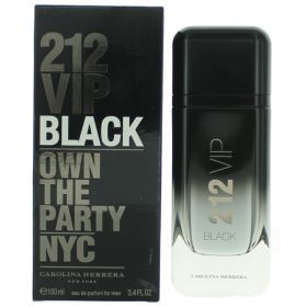 212 VIP Black by Carolina Herrera, 3.4 oz Eau De Parfum Spray for Men