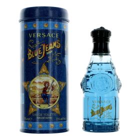 Blue Jeans by Versace, 2.5 oz Eau De Toilette Spray for Men