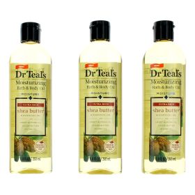 Shea Butter & Essential Oil by Dr. Teal's, 3 Pack 8.8 oz Moisturizing Bath & Body Oil