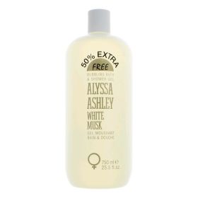 White Musk by Alyssa Ashley, 25.5 oz Bubbling Bath & Shower Gel