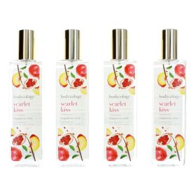 Scarlet Kiss by Bodycology, 4 Pack 8 oz Fragrance Mist for Women