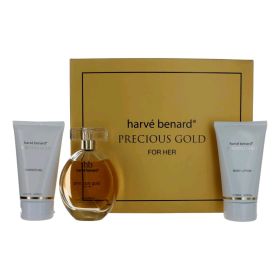 Precious Gold by Harve Bernard, 3 Piece Gift Set for Women