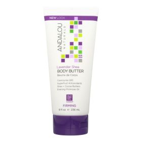 Andalou Naturals Firming Body Butter Lavender Shea - 8 Fl Oz