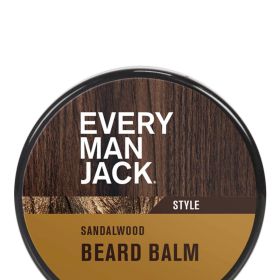 Every Man Jack Beard Balm - Moisturize and Style Beard - Light Sandalwood Scent - 2oz