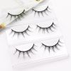 Manga Demon Eyelashes Tufted Eyelash Wispy Long Faux Lashes A-Type Natural Handmade Curl Fake Mink Lashes For Eye Makeup Cosplay