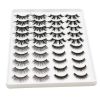 20 Pairs Mink Lashes Natural False Eyelashes Dramatic Volume Fake Lashes Soft Thick Long Eyelashes Wispy Makeup Extension 2022