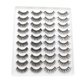 20 Pairs Mink Lashes Natural False Eyelashes Dramatic Volume Fake Lashes Soft Thick Long Eyelashes Wispy Makeup Extension 2022 (Color: YP204)