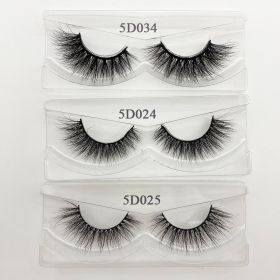 Wholesale 20/30/40/50Pairs Eyelashes 3D Mink Lashes Handmade Fluffy Dramatic Lashes Cruelty Free False Eyelashes Makeup Lashes (Color: 034 024 025, size: 40 pairs)