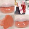 Crystal Glossy Lip Glaze Mirror Cute Bear Lip Gloss Waterproof Transparent Nude Liquid Lipstick Lip Girls Makeup Korean Makeup