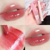 Crystal Glossy Lip Glaze Mirror Cute Bear Lip Gloss Waterproof Transparent Nude Liquid Lipstick Lip Girls Makeup Korean Makeup