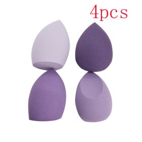 Different Sizes Makeup Sponge Dry&amp;Wet Use Cosmetic Puff Sponge maquiagem Foundation Powder Blush Beauty Tools with Storage Box (Color: Green)