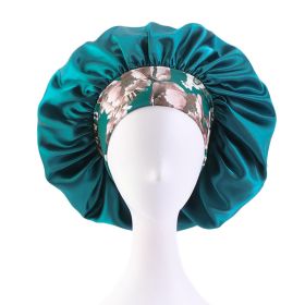 Satin Bonnet Silk Bonnet, Hair Bonnet for Sleeping (Color: Blue)