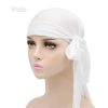 Silky Durags for Men Women 360 Waves with 1 Wave Cap Silky Satin Durag Extra Long Tails Moisture-Tech Fabric Satin Du-Rag