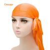 Silky Durags for Men Women 360 Waves with 1 Wave Cap Silky Satin Durag Extra Long Tails Moisture-Tech Fabric Satin Du-Rag