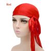 Silky Durags for Men Women 360 Waves with 1 Wave Cap Silky Satin Durag Extra Long Tails Moisture-Tech Fabric Satin Du-Rag