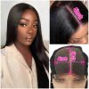 Pre Plucked Long 16 24 30 Inches 4*4 Frontal 4x4 HD Lace Front Virgin Brazilian Human Hair Bodywave Body Wave Closure Wig