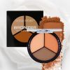 Tri-Color Concealer, 3 IN 1 Color Correcting Concealer Cream with Brush, Face Cream for Contour & Highlight, Conceals Dark Circles Blemish, Moisturizi